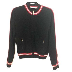 Autumn Cashmere Bomber Sweater Jacket
